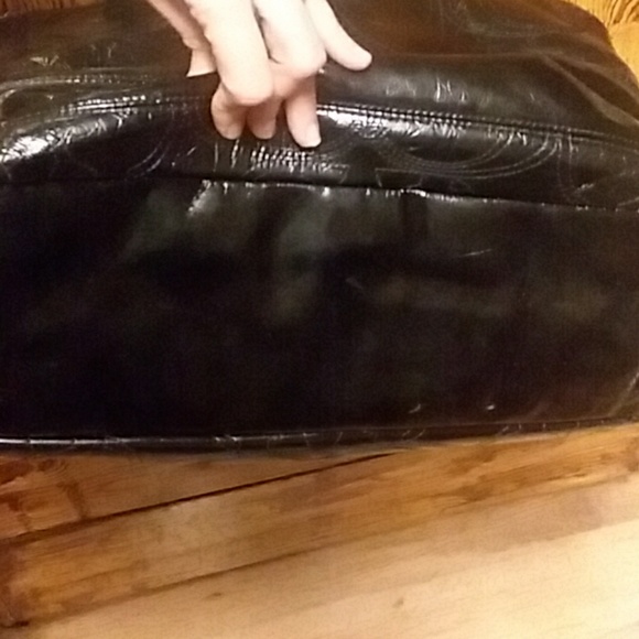 Black coach large monogram purse - Picture 5 of 6